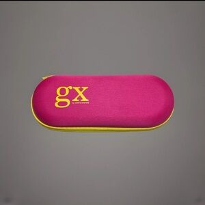 GX By Gwen Stefani Glasses Case X-Small Pink And Yellow Zip Closure